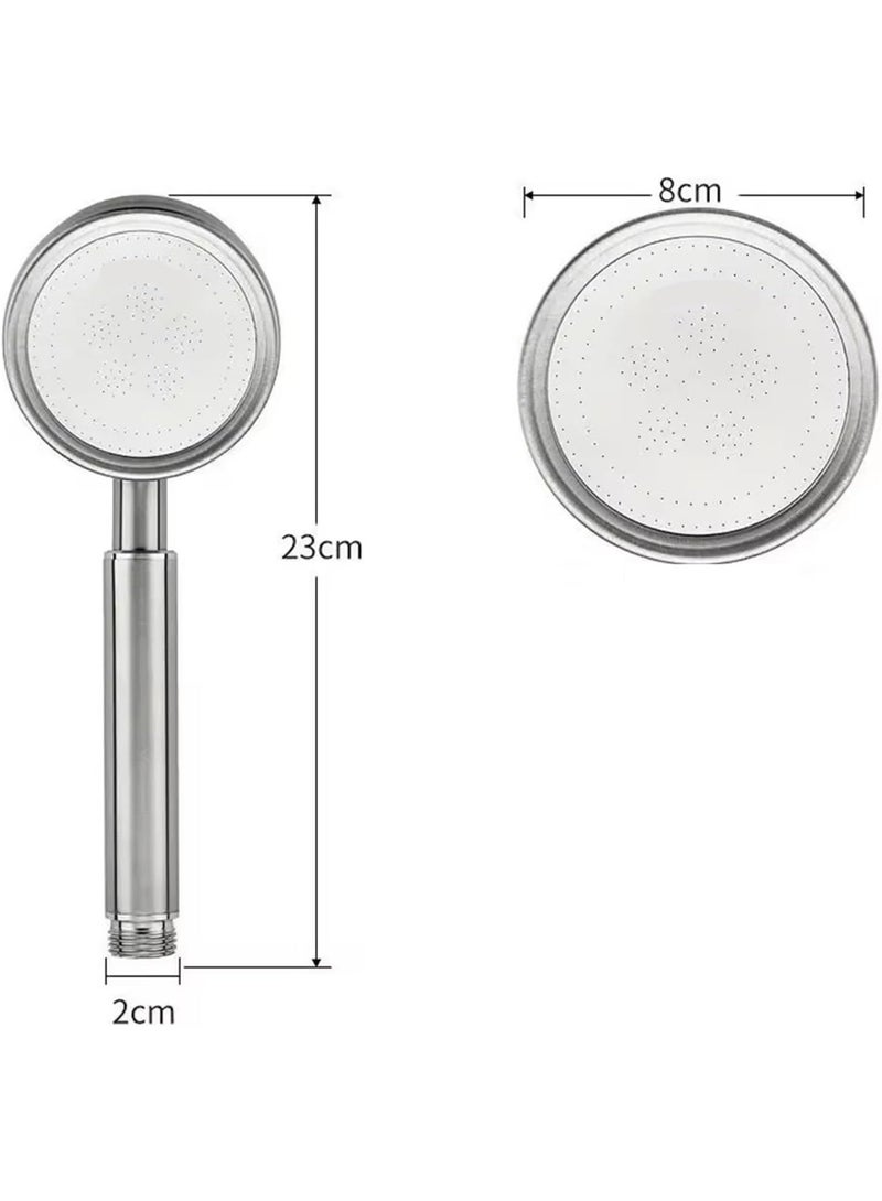 FAYET High Pressure Handheld Shower Head Set, 304 Stainless Steel Detachable Showerhead with Hose, Universal Interface, Easy Install Water-Saving Bath Spray - Image 2